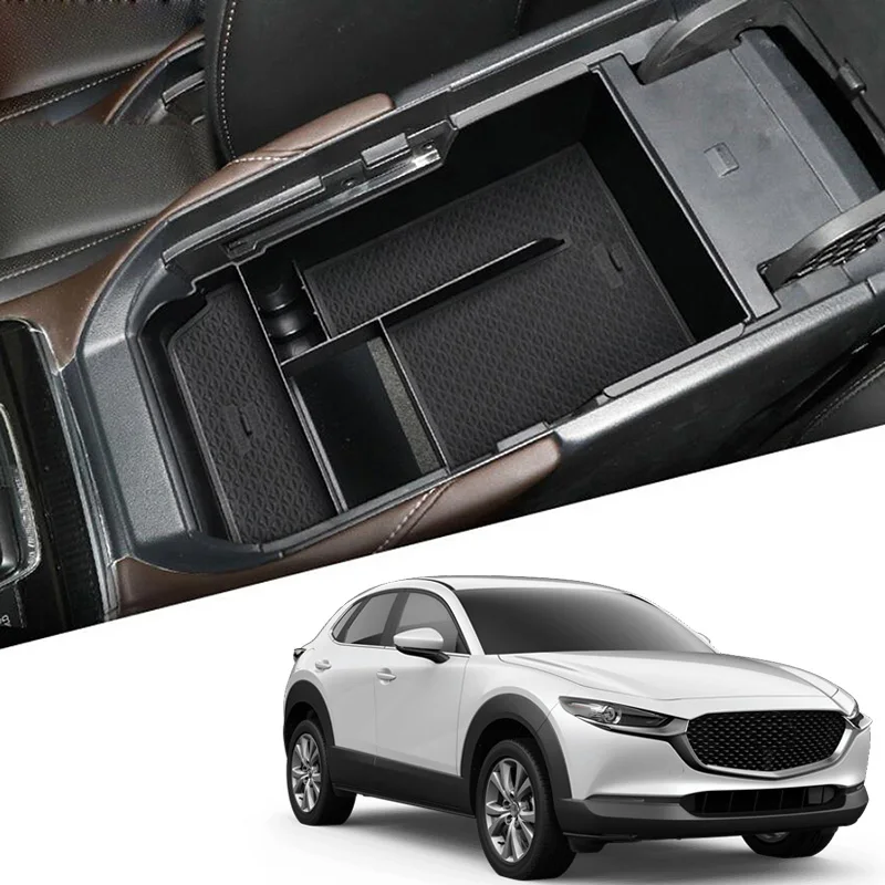 Car Center Storage Box Armrest Organizer Container Arm Rest Glove Holder Interior for Mazda CX-30 CX30 2020 2021 | Автомобили и