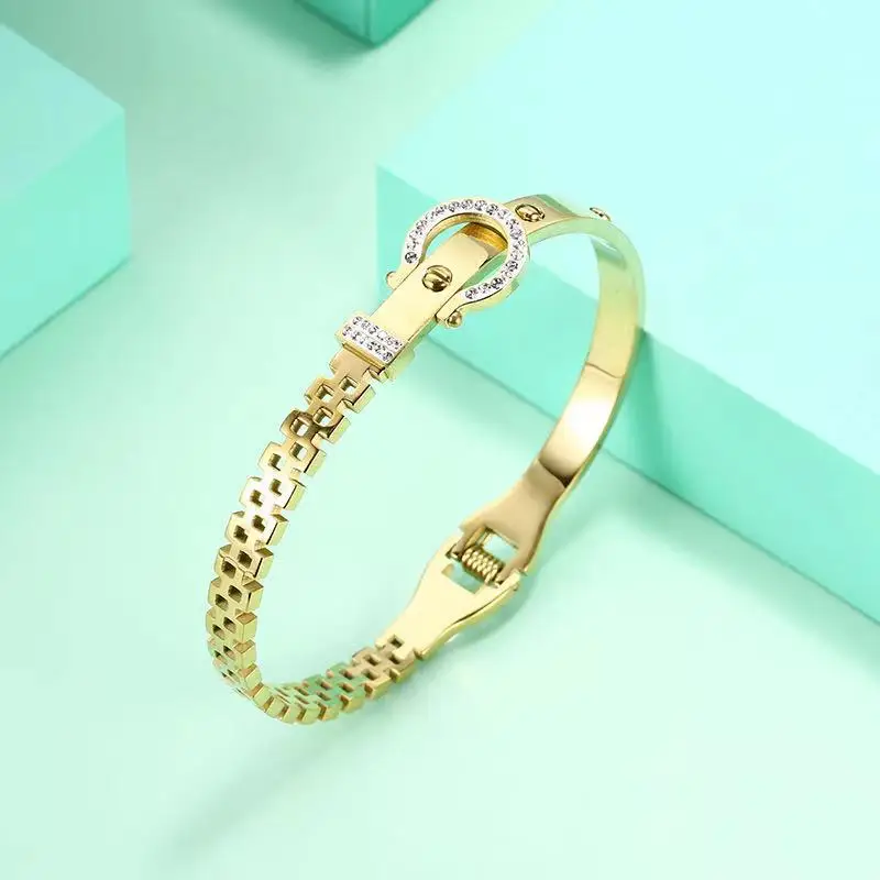 Браслеты-манжеты для женщин из нержавеющей стали модные ювелирные изделия аксессуары (art.: 3a360fbaafc) - 3a360fbaafc