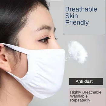 

3 Pcs Fashion Cotton Mouth Mask Washable Anti Dust Protective Reusable