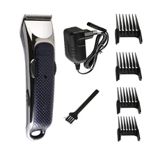 Электрическая машинка для стрижки волос перезаряжаемая триммер для бороды Регулируемая машинка для стрижки волос с 4 гребнями