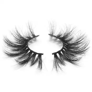 

Real Mink Eyelashes 25mm Lashes Fluffy Messy 5D False Eyelashes Dramatic Long Natural Lashes Makeup Mink Lashes 50 Pairs