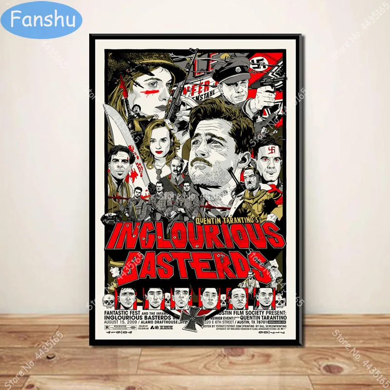 Винтажные настенные плакаты Inglourious Basterds Quentin Tarantino с классическим фильмом