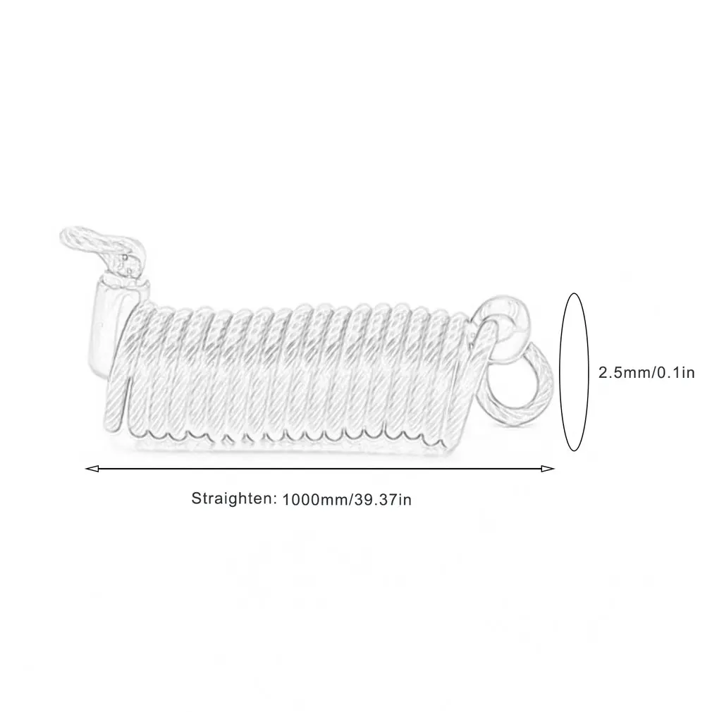 Анти-кражи пружинный канат путешествия проволочного каната напоминание веревка пароль навесной замок Анти-кражи пружинный канат трос напоминание веревка