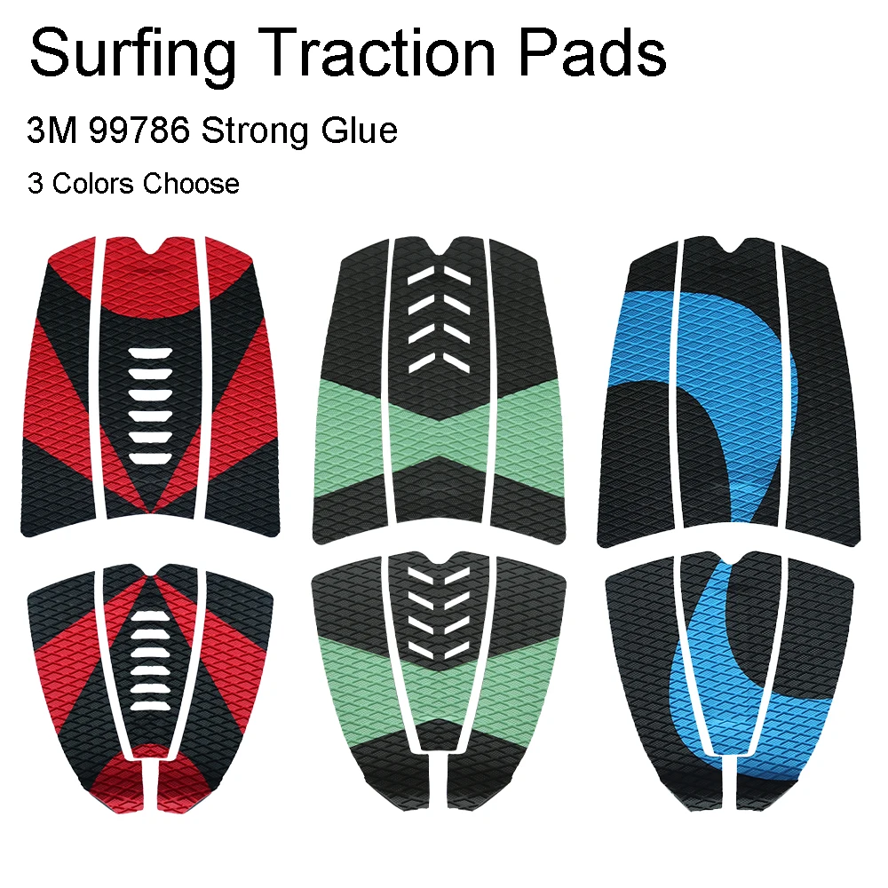 

Surfing Traction Pads 6 Piece Premium EVA with Grip Surfboard Longboard Paddle Board 3M Back Glue Foot Pads Hot Quality New Sale
