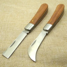 Мини Тактический 55HRC Твердость 3CR13 лезвие ручка из плотной древесины складной нож Кемпинг Охота выживания Карманные Ножи EDC инструмент