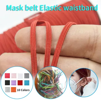 

DIY Elastic Band Multicolor Width 6mm Homemade Mask Rope Elastic Band