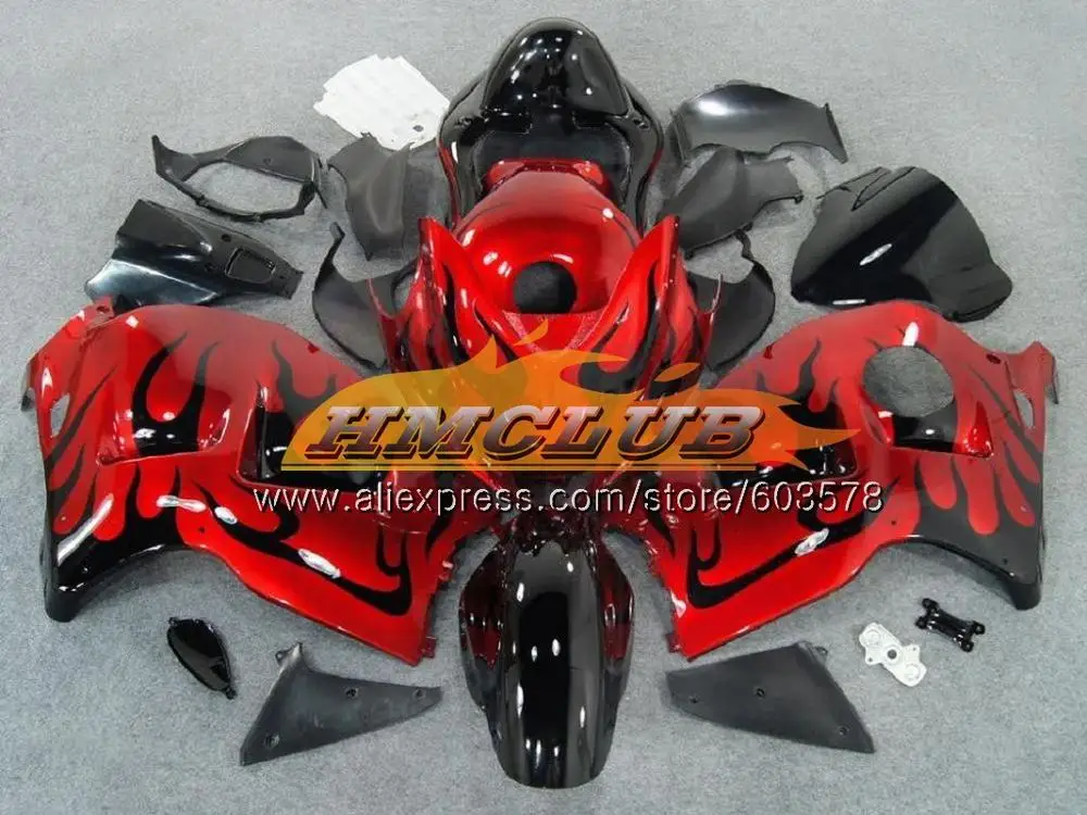 GSX R1300 для SUZUKI Hayabusa GSXR1300 96 02 03 04 05 06 07 Красный Пламя 21CL. 127 GSXR 1300 2002 2003 2004 2005 2006 2007 обтекатель - Цвет: No. 10