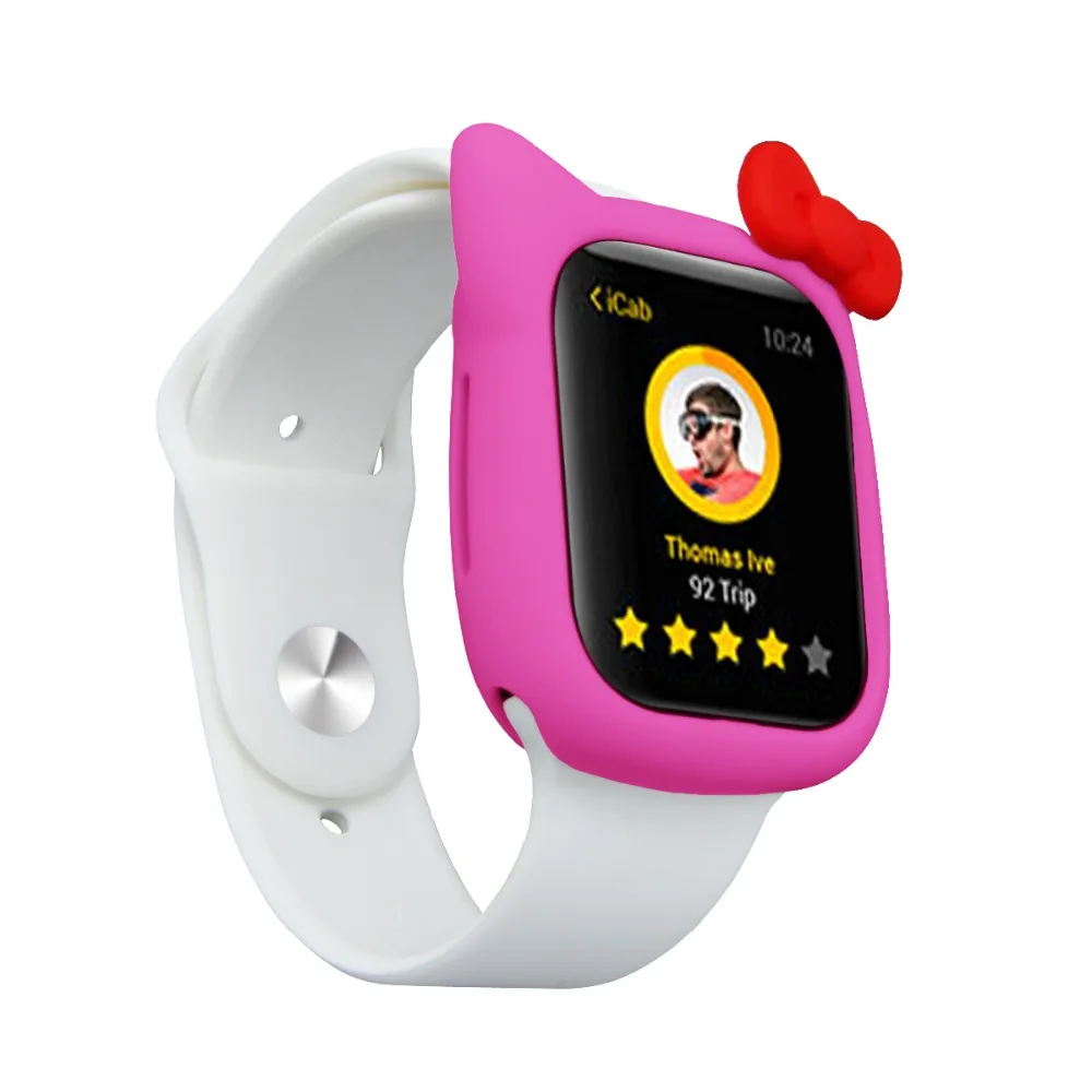 Чехол Serilabee KIT TY CAT для apple watch 4 5/3/2/1 40 мм 44 мм милый защитный силиконовый чехол s для iwatch series 4 5/3/2/1