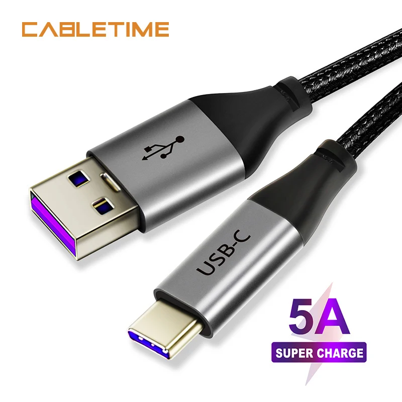Кабель USB C кабель Supercharge 5A usb type C кабель быстрой зарядки для huawei p20 lite samsung Note 9 N234