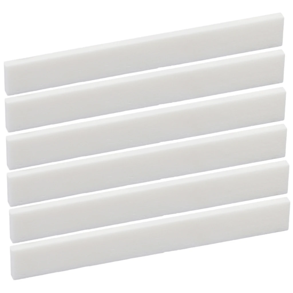 6 PCS Luthier Bone Saddle Blanks For Handmade Guitar DIY Guitar Maker 6 PCS Luthier Bone Saddle Blanks For Handmade Guitar DIY Guitar Maker