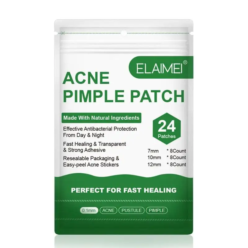 

24pcs Invisible Acne Removal Pimple Patch Can Absorb Acne Secretions Effectively Acne Patches Fast Healing Suitable For Night