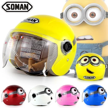 

Bicycle motorcycle helmet Men Women Bike casco kask casque moto enfant half face capacete cascos Cute Cartoon Children's helmet