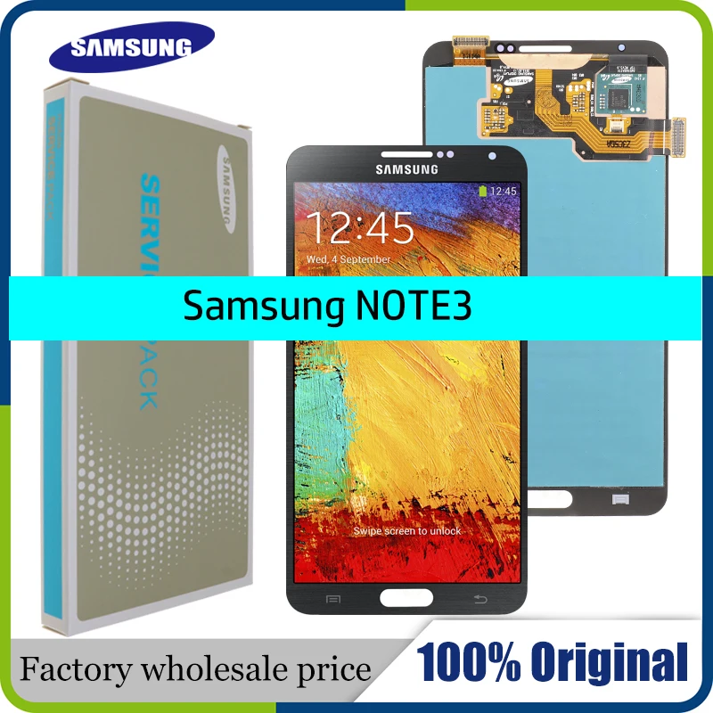 5,7 ''ЖК-дисплей с рамкой для SAMSUNG Galaxy Note3 сенсорный экран Note 3 N9005 N900 N900 ATAT ЖК-дигитайзер+ Сервисный пакет