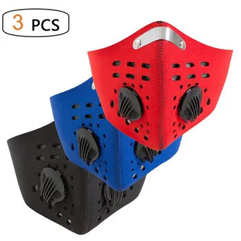 

3PC Outdoor Comfortable Activated Carbon PM2.5 Face Mask Outdoor Face Cover Mouth Mask Unisex Reusable Face Mask Protection Mask