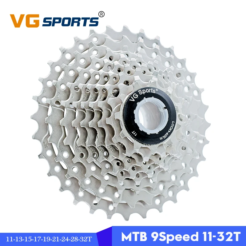 Спортивная кассета VG Velocidade 9 скоростей 32T 34T 36T 40T 42T сверхлегкая Звездочка