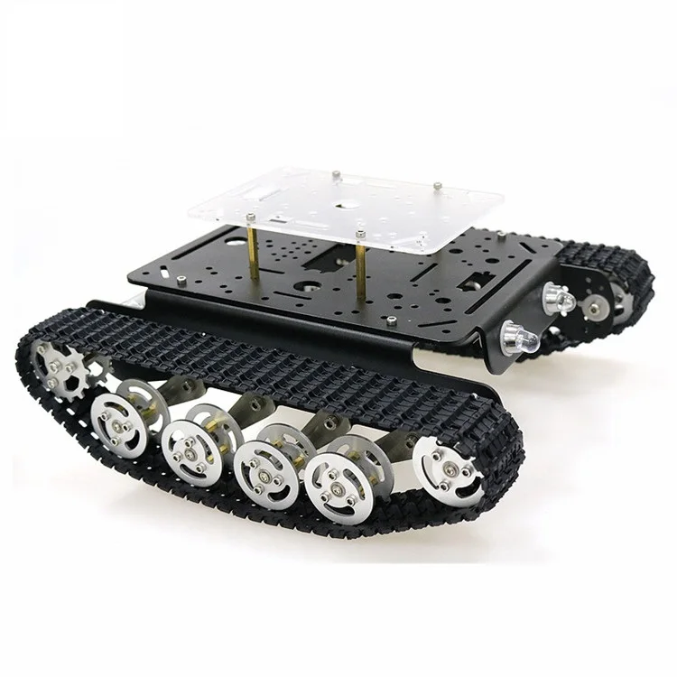 TS100 амортизация RC WiFi Робот Танк шасси автомобиля контролируется Android/iOS Телефон на