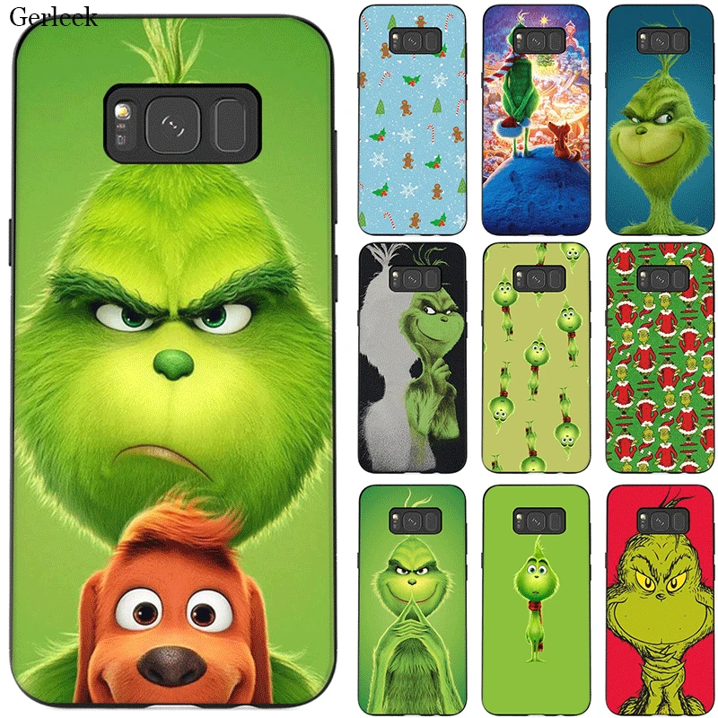 

Phone Case For Samsung J6 A70 A60 A50 A40 A20 A30 A10 A7 A6 A5 A3 A8 A9 Cover Green Grinch