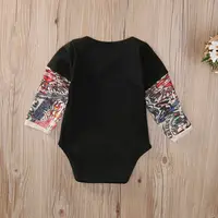 Baby Bodysuit Boys Girls Tattoo Printed Patchwork Jumpsuit Newborn Costume Casual Outfits Toddler Infant Kids Clothes Bodysuits 4