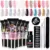Mobray 15ml Polygels Set Nail Gel Kit For Manicure Set Acrylic Solution Builder Clear Color Gel Extension Nail Tools Nail Set
