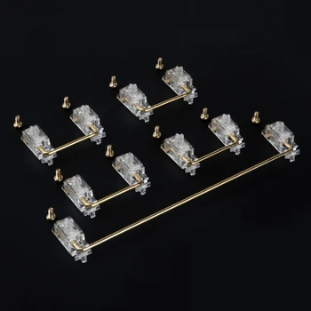 

Clear Gold Plated 60% 87 Pcb Screw in Stabilizer for Custom Mechanical Keyboard Mounted Stabilizer Modifier Key Stabiliser Plate