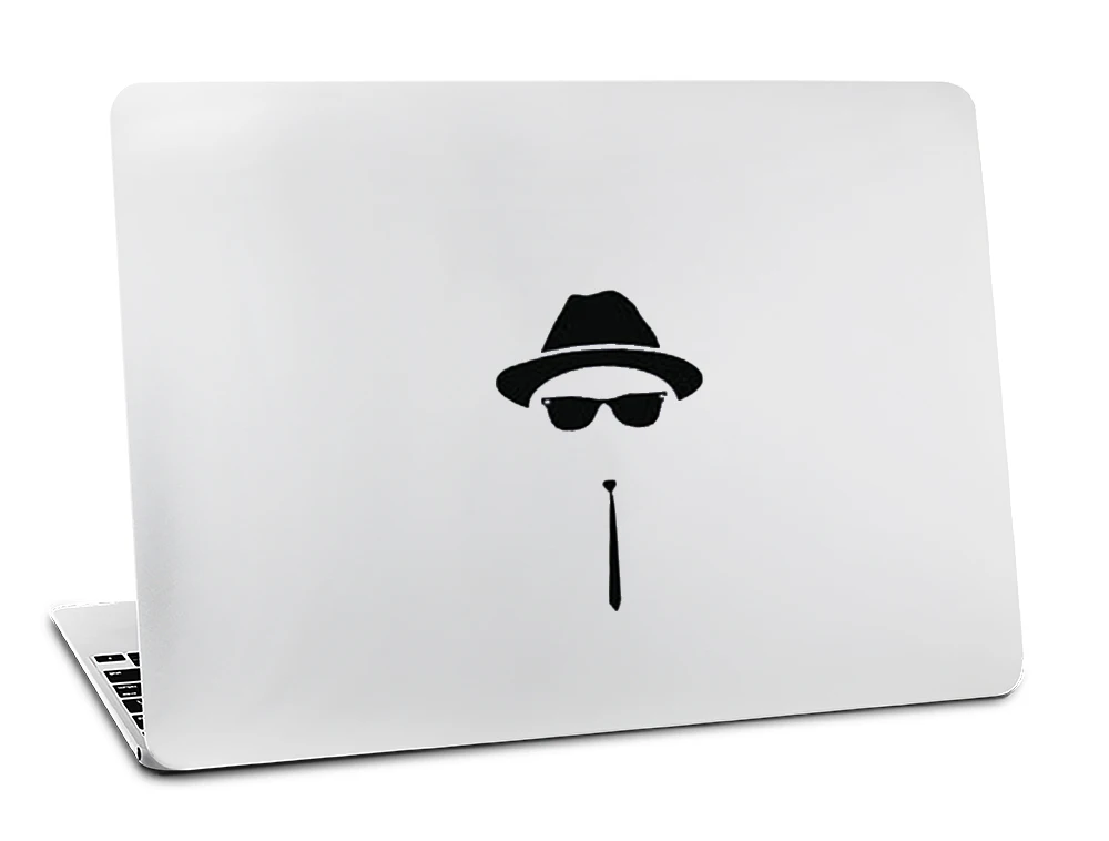 Змея выползает из логотипа черный Креативный дизайн наклейка для apple Mac Air 11 12 13 для Mac Pro 13 15 17 retina виниловая наклейка на стену - Цвет: H3082
