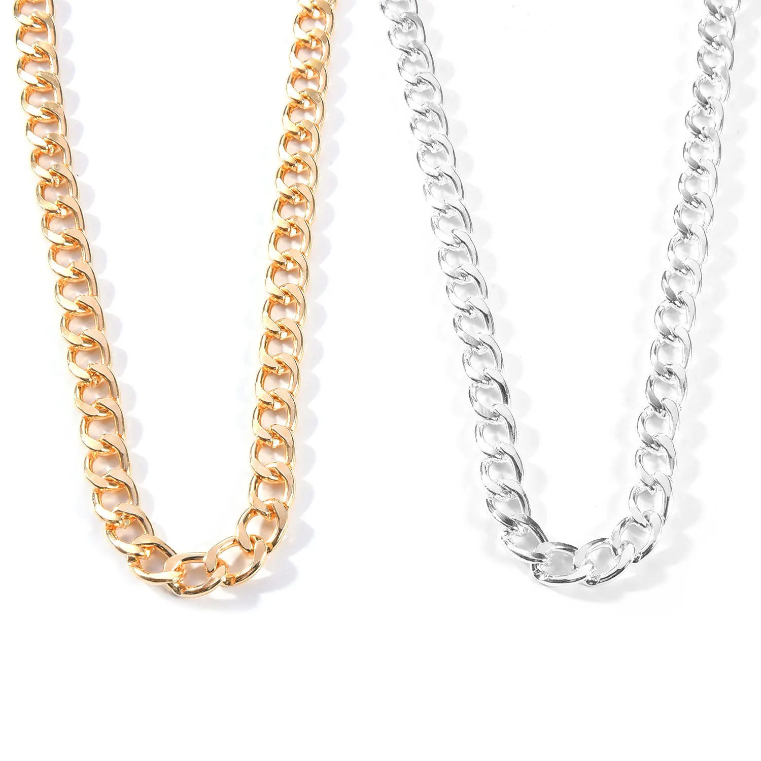 

Link Chain Choker Necklace For Women Charm Thick Pendant Necklace Collares Boho Maxi Statement Party Jewelry