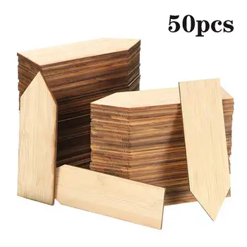 

50pcs Bamboo Plant Labels Eco-Friendly Wooden Plant Sign Tags Garden Markers for Seed Potted Herbs Flowers Tools