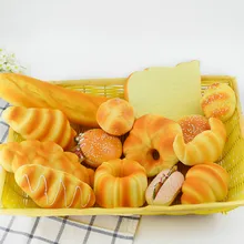 Decorazioni artificiali Alimenti DELL'UNITÀ di elaborazione Simulato profumato brindisi modello 3D falso manufatti per l'arredamento di pane pane 14 pz/set