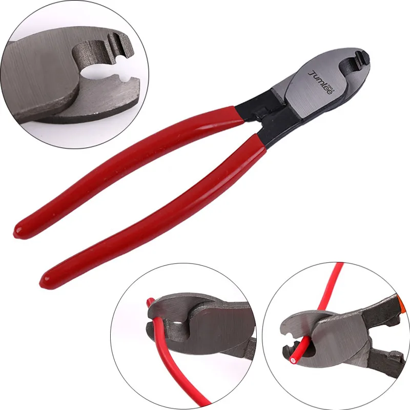 1 шт. 6/8 дюймовые ножницы для проводов, резак для кабеля, многофункциональные портативные ножницы из углеродистой стали для электрической проволоки