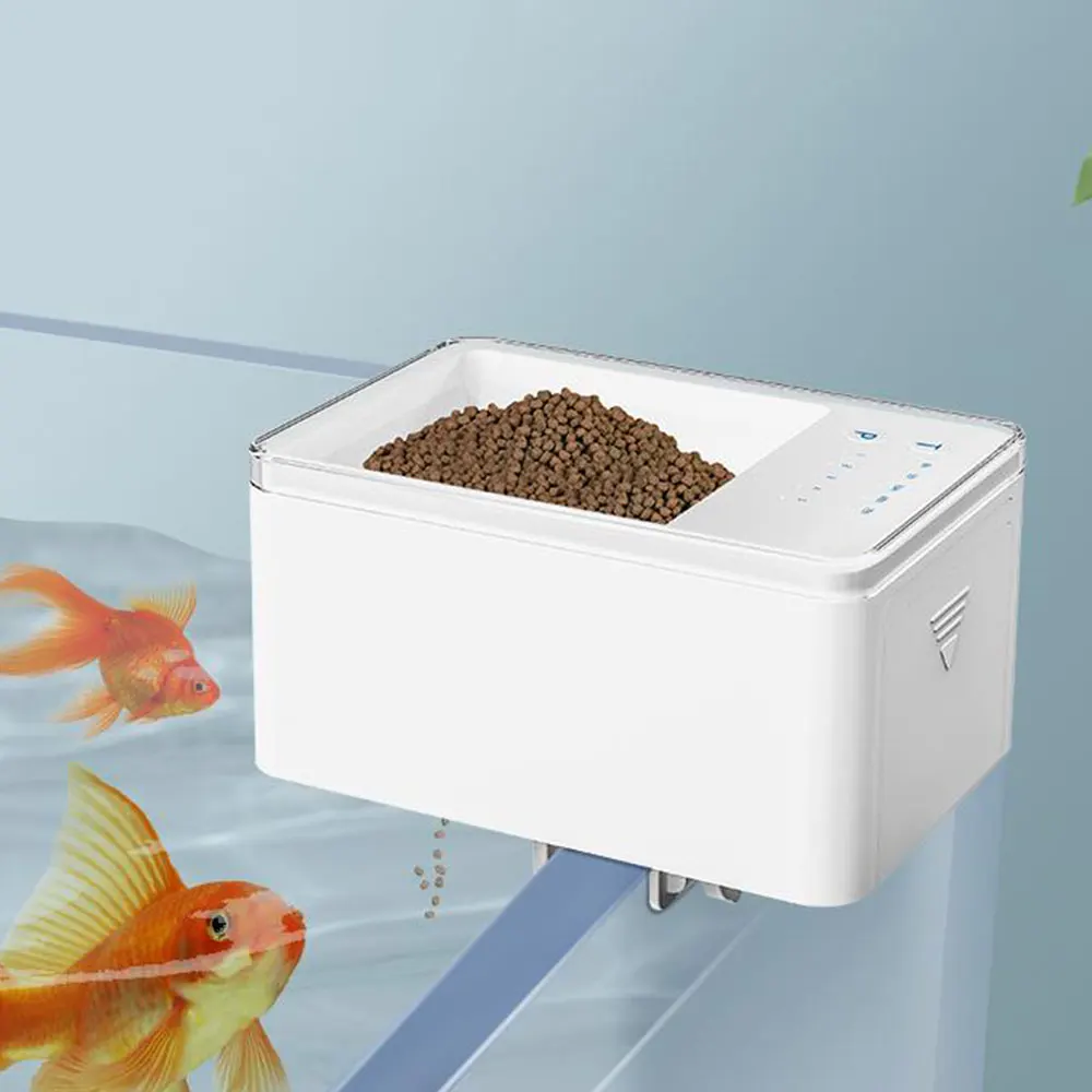 

Fish-Feeder Household Fish Tank 500ml Automatic Fish Feeder With Timer Pet Feeding Fish Food Dispenser Led Display