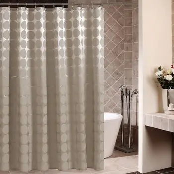 

Waterproof Shower Curtains Thicken Circle Printed Curtain for Bathroom Shower Curtain Bathroom Decoration Accessories