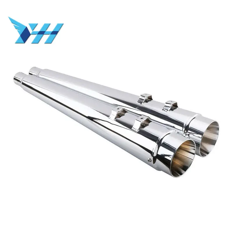 Motorcycle 4\ Megaphone Exhaust Pipe Muffler Slip-On For Harley Touring Bagger Models 1995-2016 Dresser Road King Electra Glide Motorcycle 4\ Megaphone Exhaust Pipe Muffler Slip-On For Harley Touring Bagger Models 1995-2016 Dresser Road King Electra Glide