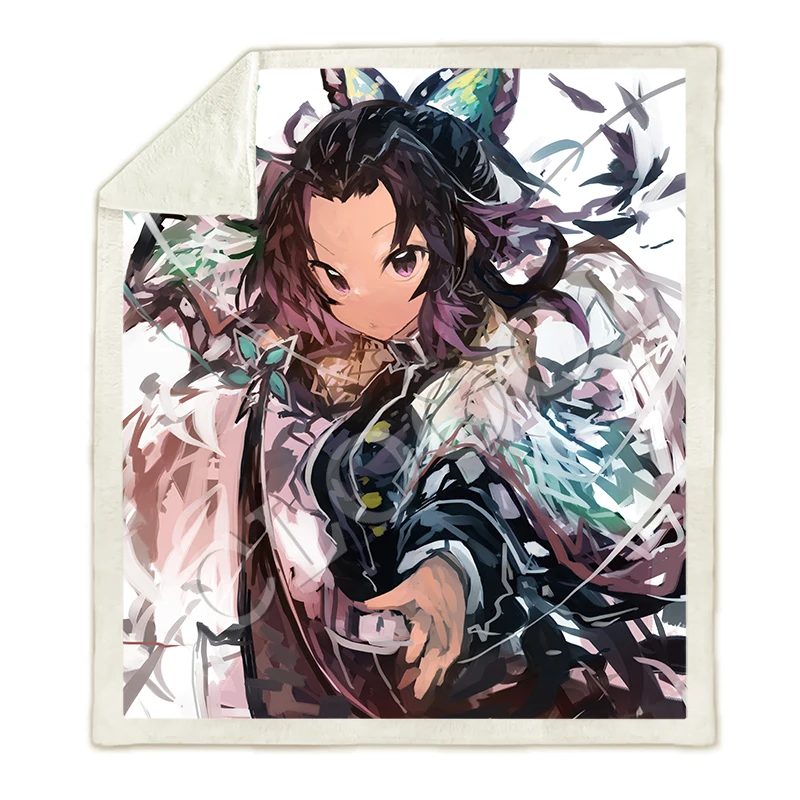 Аниме демон убийца Kimetsu No Yaiba одеяла 3D принт модный диван путешествия молодежное постельное белье пледы одеяла плюшевое одеяло - Цвет: Blanket 11