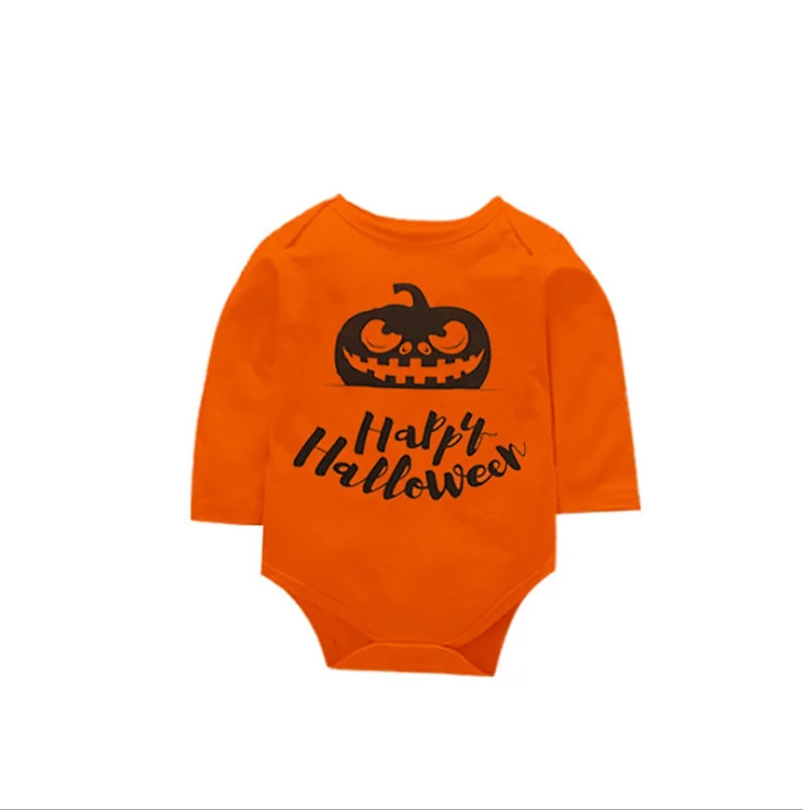 Halloween Baby Clothing Long-sleeved One-piece Dress Three-piece Baby Crawling Clothes Children's Clothing Spring and Autumn