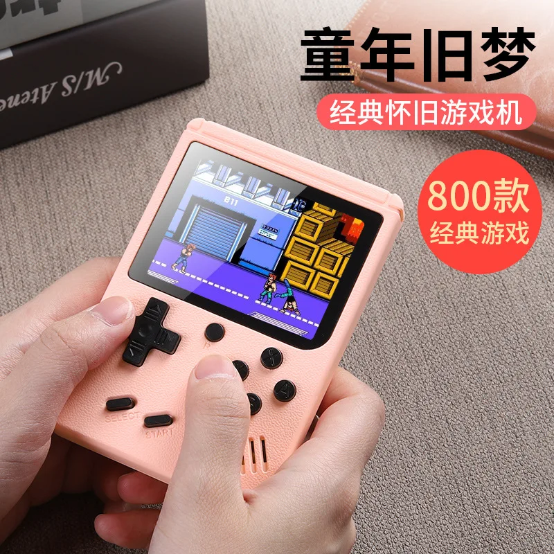 

Portable Retro Video Game Console 3.0 Inch Handheld Game Player Built-in 800/500 Classic Games Mini Pocket Gamepad for Kids Gift