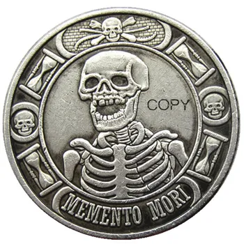 

HB(128)Hobo USA Morgan Dollar skull zombie skeleton Silver Plated Copy Coins