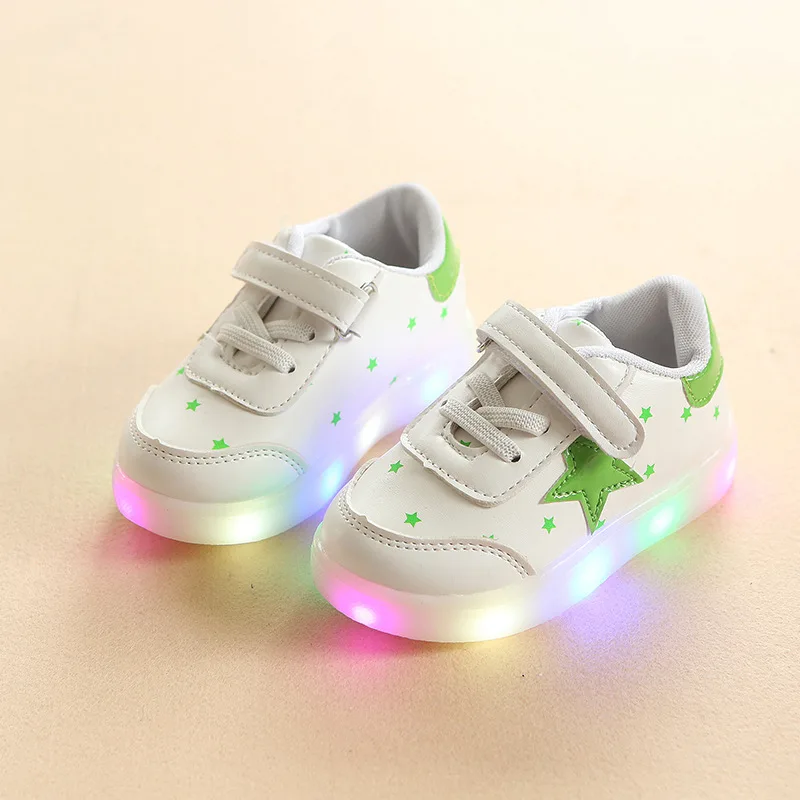Блестящие маленькие звезды детские спортивные легкие кроссовки для мальчиков