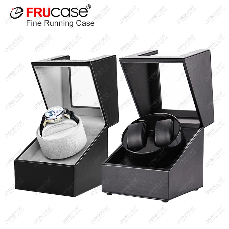 Big Deal [Newly Upgraded] FRUCASE PU Watch Winder for automatic watches watch box 1-0 / 2-0 OMZ8nWQRl