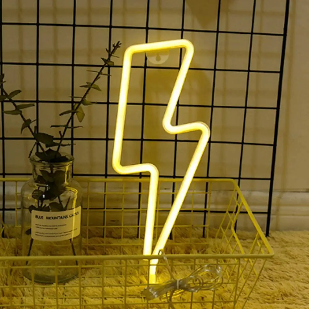 Светодиодный неоновый Настенный декор ночник с питанием от USB или аккумулятора