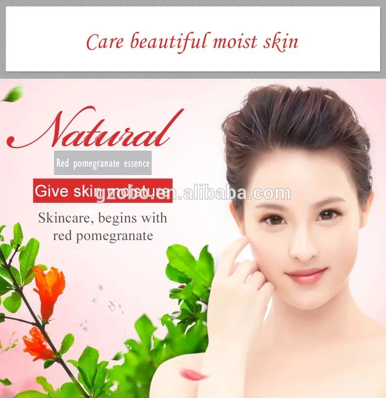 OEM natural pomegranate skin care whitening moisturizing face fruit mask