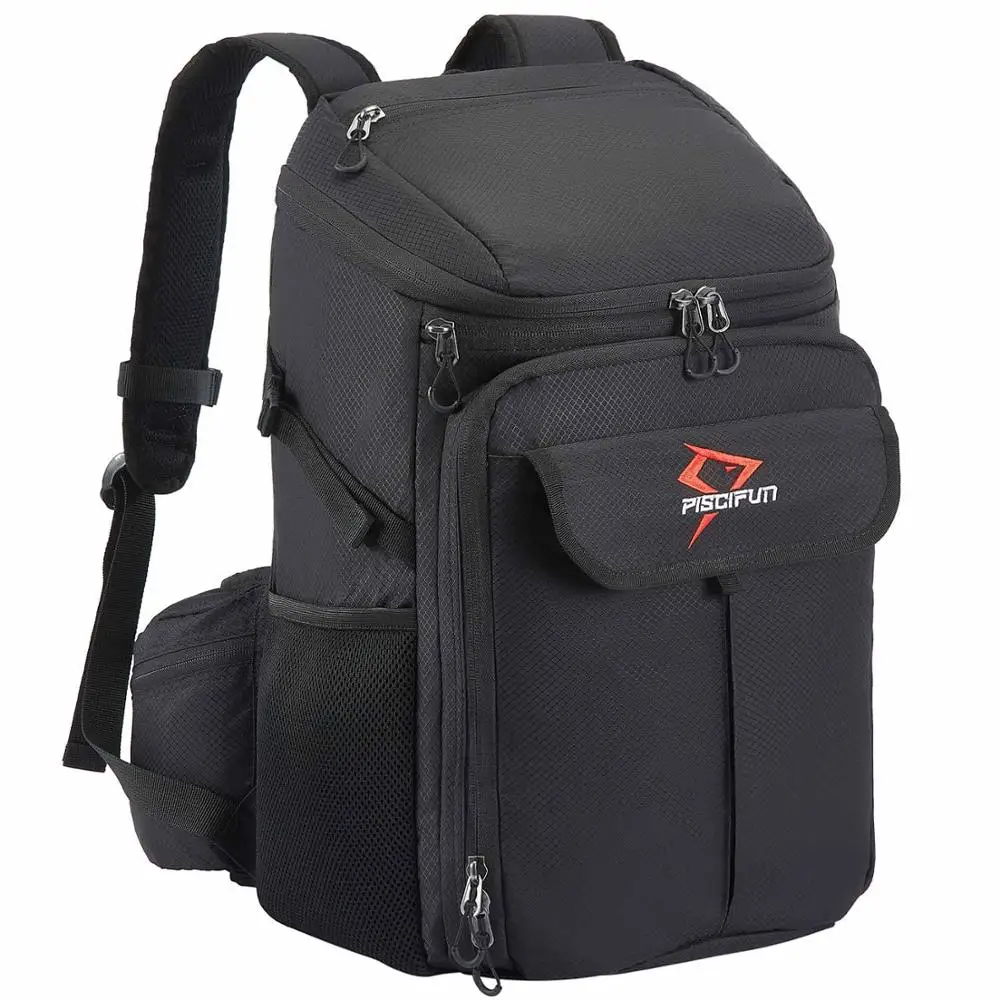 Piscifun большой изолированный герметичный кулер рюкзак для пикника ланча термо сумка для спорта на открытом воздухе путешествия Кемпинг Туризм Рыбалка - Цвет: Black