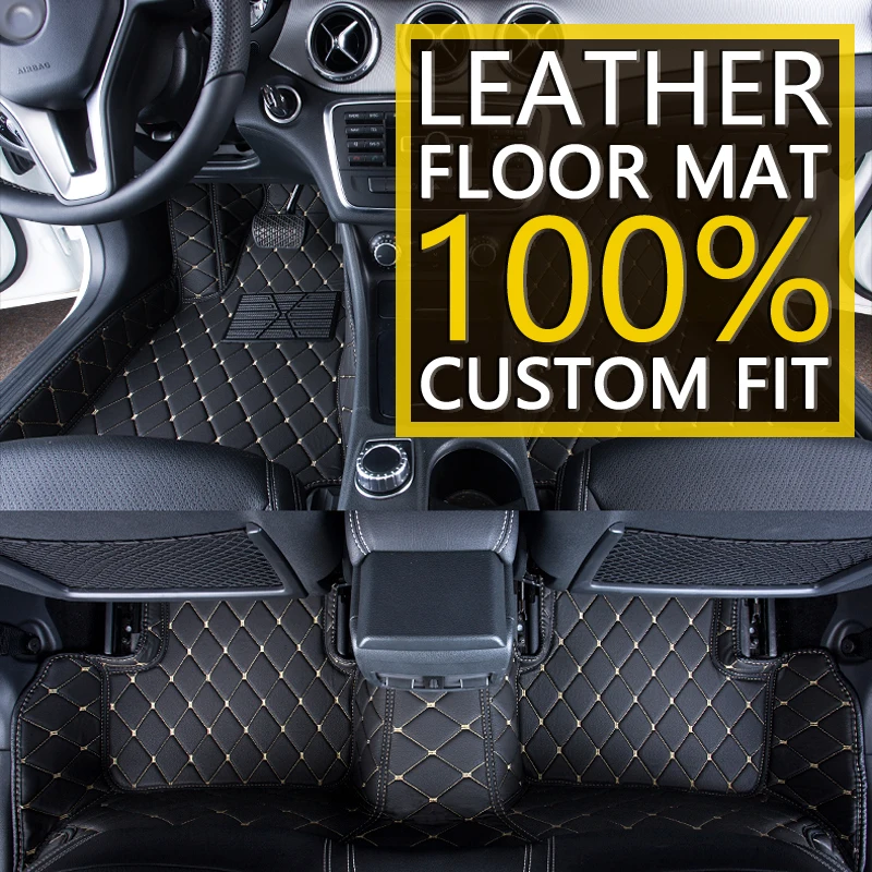  Custom Car Leather Floor Mats for Audi S7 4G8 Sportback 2012~2017 5 Seats Auto Foot Pad Carpet Acce