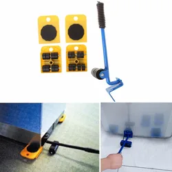 Mover – kit de transport de 5 pièces, panneau de déplacement en plastique PS, roue de plateau tournant, barre de levier en ABS A3, poignée de 14MM seulement, traitement de surface par pulvérisation en PVC 