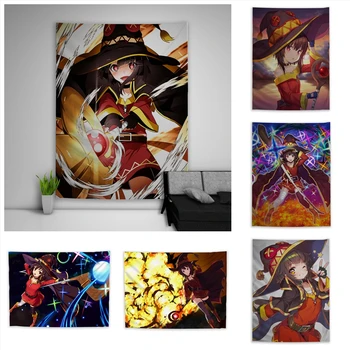 

KonoSuba Megumin Tapestry Art Wall Hanging Sofa Table Bed Cover Home Decor Dorm Gift