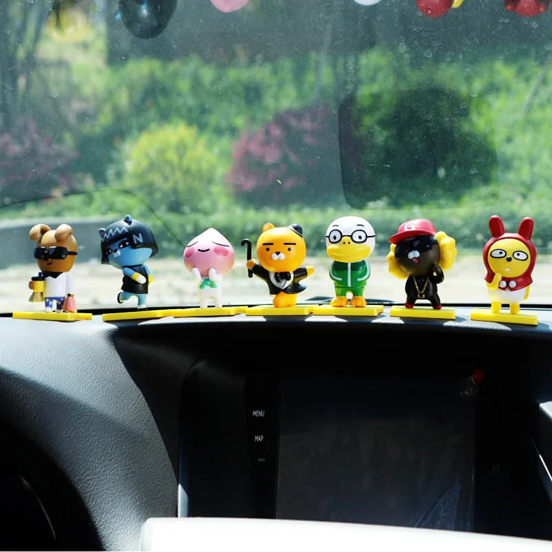 

Haledongman South Korea KakaoTalk Expression Doll 7-a Set of Car Decoration Accessories Garage Kit