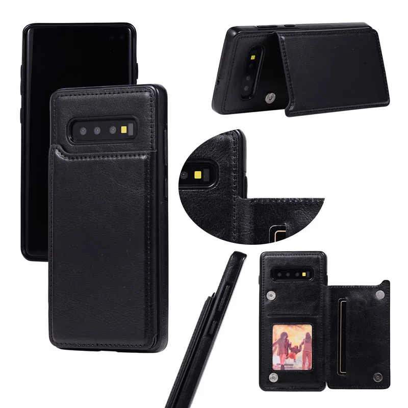 Кожаный чехол для A70 A40 A50 A20E A30 A10S M10 samsung Galaxy note 8 9 10pro S10 9 8 7 PLUS роскошный защитный чехол-бумажник на магните чехол - Color: 7