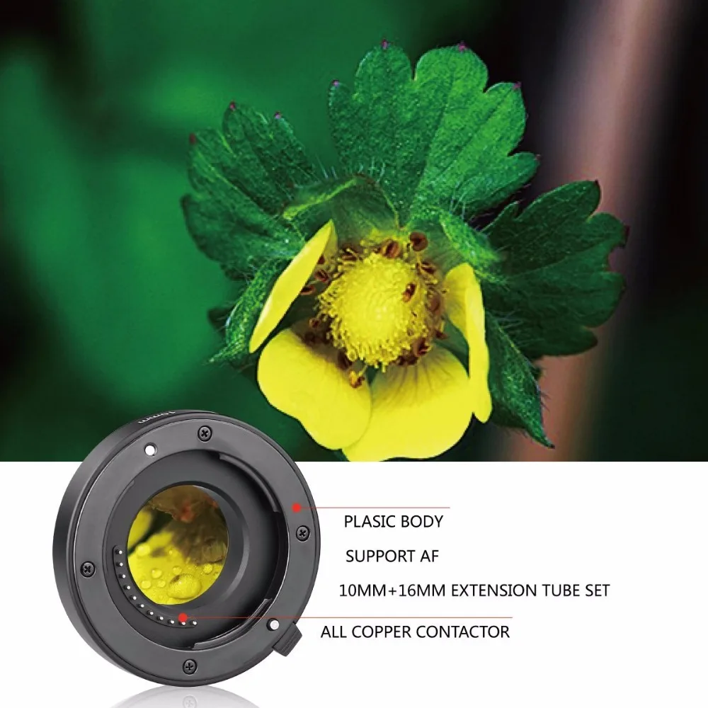 Meike Mcoplus Macro MK-P-AF3-B Auto Focus Extension Tube Ring DSLR For  Olympus
