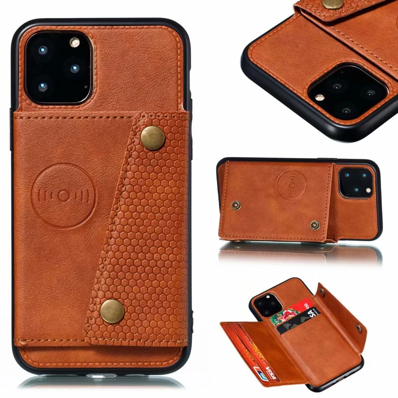 

Multi-Function Car Magnetic Stand Case For iPhone 11 Pro Max X XS XR 7 8 6 6S Plus Holders Wallet Protection Cover