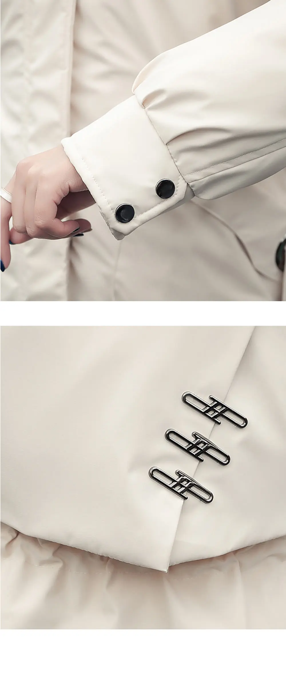 Vielleicht -30 Degrees Women Jacket Long Parkas Female Coat Winter Warm Removable Fur Lining Hooded Winter Jacket Women Outwear