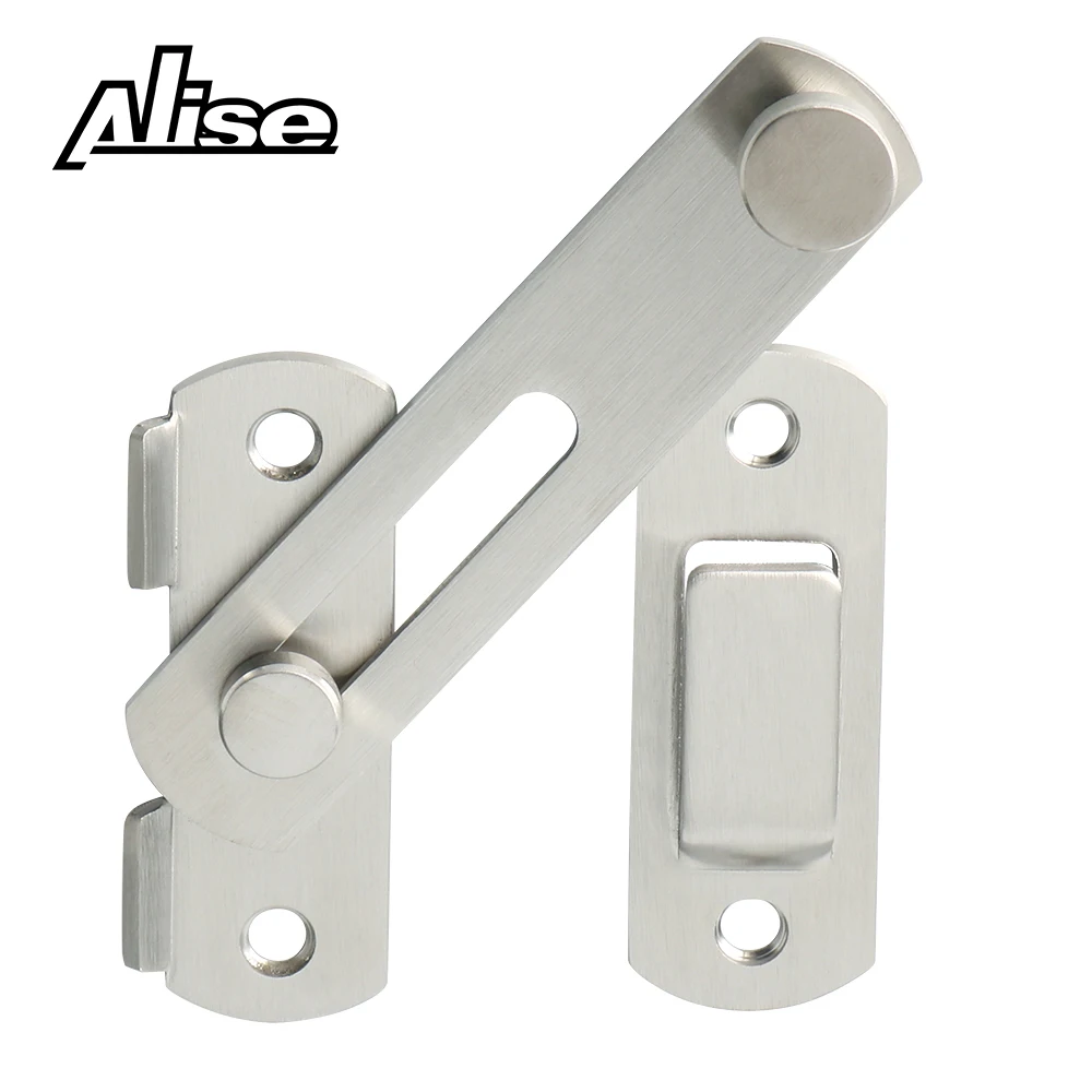 Alise 304 Stainless Steel Flip Latch Gate Latches Door Latch Barrel Bolt with Screws for Doors